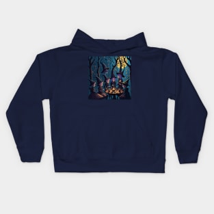 witch gathering halloween 2023 Kids Hoodie